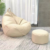 Fauteuil pouf pliable en mousse à mémoire de forme sans garnissage, confortable pour la sieste et le repos