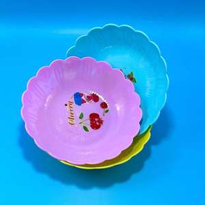 Plateau à bonbons en plastique pour salon, table basse, fruits secs, collations, petits fruits, plateau à fleurs pour la maison, coloré - One Yuan Department Store - Product Image 5