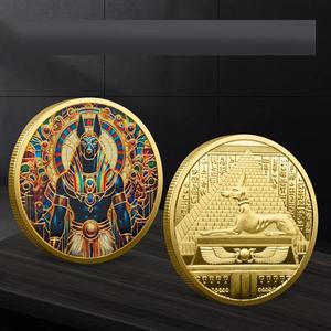 Moneda Conmemorativa del Faraón Egipcio Anubis, Decoración para el Hogar y Colección de Monedas de Perros de Caza - Product Image 5