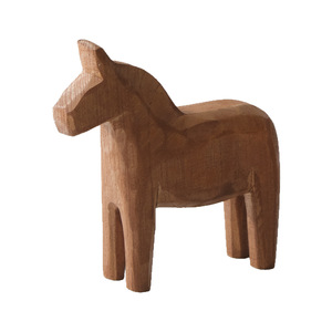 Dala Wooden Horse Set Of 2 Handmade <b>Pine</b> Tabletop Decor Nordic Style Animal Figure Home Decoration - Product Image 4