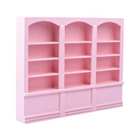 Mini bibliothèque en bois pour maison de poupée, étagère de présentation, accessoires de meubles DIY