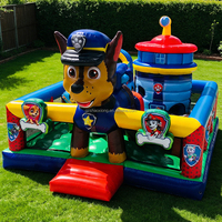 Château gonflable commercial pour enfants et tout-petits, avec toboggan, piscine à balles et souffleur