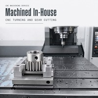Service de fraisage CNC sur mesure, engrenage droit en acier, pièces usinées de précision OEM pour l'axe de transmission du moteur