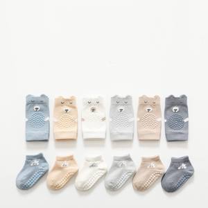 Calzini Con Ginocchiere Antiscivolo Per Bambini 0-12 Mesi - 3 Paia In Cotone Morbido - Foto 3