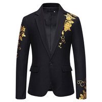 Veste Homme à Motif Paisley Estampé à Chaud, Blazer Décontracté pour Mariage, Fête - Marque Sehe Fashion