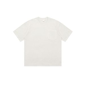 280g di cotone pesante doppio lavaggio tasca t-shirt moda Vintage fatta <span class=keywords><strong>vecchia</strong></span> spalla girocollo manica corta - Product Image 6