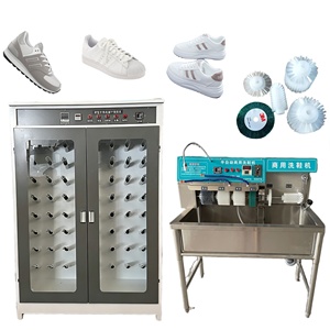 Machine de nettoyage de semelles de chaussures Tolcat, laveuse et sécheuse de chaussures avec brosse à vapeur, équipement pour magasin de lavage - Product Image 1