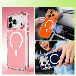 Schützende Magnetische Handyhülle mit Stoßfester Transparenter Acrylabdeckung für iPhone 17 16 15 Pro Max, Kabelloses Laden Möglich - Product Image 6