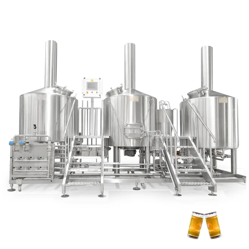 फैक्टरी शीर्ष गुणवत्ता औद्योगिक शराब की भठ्ठी 300L 500L 1000L 2000L 3000L brewhouse बियर पक उपकरण