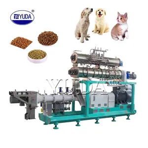 Máquina de fabricación de pellets de comida seca para perros de acero inoxidable YUDA/extrusora de comida seca para perros