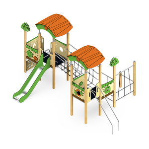 Équipement de jeux pour enfants de qualité commerciale pour jardin d'enfants, toboggan pour enfants, équipement de terrain de jeux pour enfants - Product Image 3