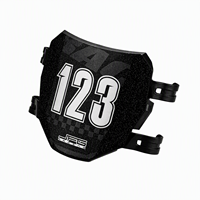 Plaque de numéro avant de course pour Surron Light Bee X S LBX Segway X160 X260 Moto électrique tout-terrain, cache-plaque de numéro brillant en PP