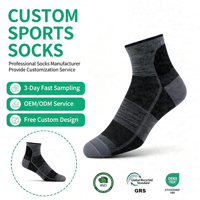 Chaussettes de sport pour hommes - Chaussettes de course en maille respirante tricotée avec soutien de la voûte plantaire et talon/orteil amortis pour la gym, la randonnée et le sport