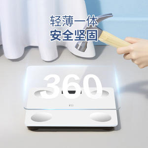 เครื่องชั่งน้ำหนักอัจฉริยะ Xiaomi รุ่น Body Fat Scale รูปทรงสี่เหลี่ยมผืนผ้า ชาร์จผ่าน USB เชื่อมต่อแอปพลิเคชัน พร้อมหน้าจอแสดงผลดิจิตอล สำหรับใช้ในบ้าน - Product Image 3