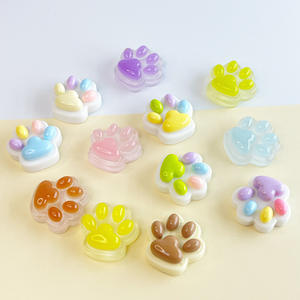 2025 gran oferta lindo luminoso DIY silicona multicolor forma de garra de gato 2,5 cm cuentas para funda de teléfono y accesorios para el cabello - Product Image 1