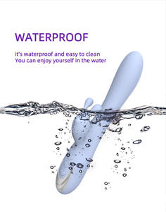 USB şarj edilebilir 10-Speed çift kafalı tavşan vibratör esnek yapay penis yumuşak kesim pembe tavşan g-spot stimülatörü ile yeni tasarım - Product Image 6