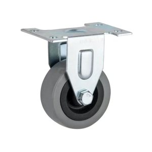 KS 3 "4" 5 "6" 8 "schwenkbare Rollen räder Edelstahl 3 Zoll Handwagen Leitfähige Rolle Anti statische TPR-Gummi rolle - Product Image 4