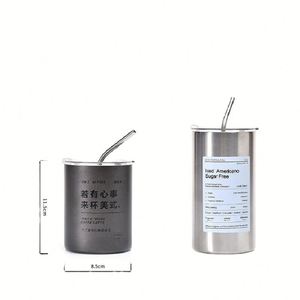 Wholesale 20oz Double Wall Stainless Steel Tumbler Skinny <b>Coffee</b> Mug Vacuum Insulation Water <b>Bottle</b> Plastic Lid Straw Beer - Product Image 4