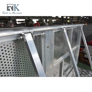 Barrière de foule en aluminium Séparation de sécurité pour les événements de concert Mur de séparation Barricade - Product Image 6