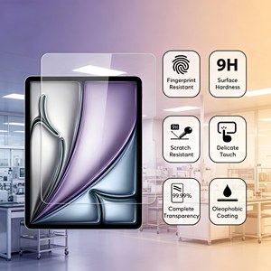 Protector de Pantalla de Vidrio Templado Antirrayaduras para Tablet <span class=keywords><strong>iPad</strong></span> 9H, para <span class=keywords><strong>iPad</strong></span> <span class=keywords><strong>Air</strong></span> 11 2026 - Product Image 3