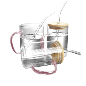 Stylish Artistic Design High Borosilicate Glass Mug Colorful Business <b>Gift</b> Idea - Product Image 4