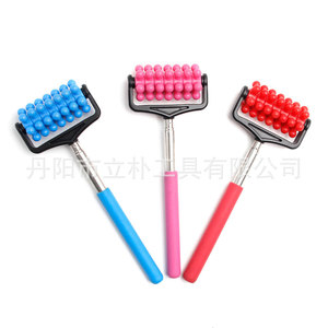 Mr Drill Hand Held Massager Roller 360 Degree Body Cellulite Reduction Home Use Plastic Extendable Red Pink Blue - Product Image 4