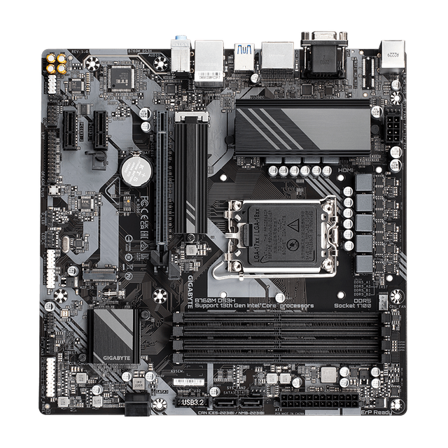 New GIGABYTE B760M DS3H DDR5 Gaming Motherboard Support 12th 13th 14th CPU B760 Motherboard