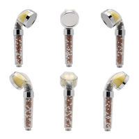 Pomme de douche à main luxueuse avec système de filtration ionique à haute pression, pluie, vitamine VC, pierre pour accessoires de robinet de salle de bain