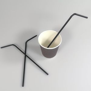 Pailles à boire 100% biodégradables en PLA, jetables, écologiques, emballées individuellement, 6 mm 8 mm, pour les bars, les fêtes, le camping - Product Image 3
