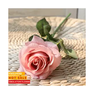 Imitato idratante rosa vero tocco fiori artificiali Rose