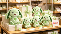 Peluche personnalisée en forme de lapin, jouet en peluche doux pour la décoration de la maison ou du bureau, cadeau pour enfants, peluche lapin