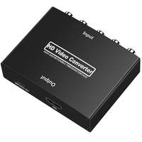 Adaptateur convertisseur vidéo RCA RGB Ypbpr vers HD 1080P avec alimentation USB pour HDTV DVD PS3 Xbox