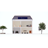 Chauffe-eau solaire commercial extérieur personnalisable pour garage, 1000L, système pressurisé, revêtement bleu, 8 panneaux plats, industriel