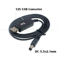 Hochwertige Powerbank USB 5V zu 12V 9V DC 5,5*2,1mm Klinkenstecker Step-up Booster Netzteil WLAN-Router Kabel