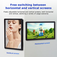Pantalla Digital de Señalización de 21.5 Pulgadas con Sistema Android, Montada en Pared, Material Plástico y Animación Publicitaria para Elevador