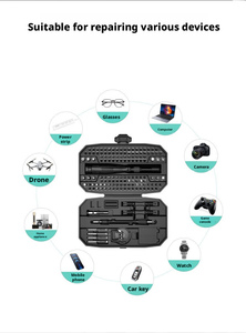 Juego de Destornilladores Multifunción, Kit de Herramientas para Portátil 152 en 1, Kit de Reparación Profesional de Destornilladores para Computadora - Product Image 6