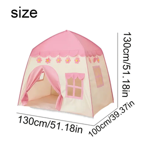Grande tente de jeu princesse florale rose Château de princesse pour <span class=keywords><strong>filles</strong></span> Petite maison pour garçons et <span class=keywords><strong>filles</strong></span> - Product Image 3