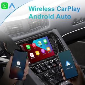 กล่องถอดรหัสเครื่องเล่นเสียงในรถยนต์ HFmidia Wireless CarPlay AndroidAuto สำหรับรถยนต์ Lamborghini Aventador หน้าจอเดิม 7 นิ้ว ปี 2012-2019 - Product Image 2