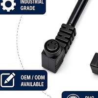 Connecteur coudé à angle droit M8 étanche 3P 4P 5P de qualité industrielle pour capteur et contrôle