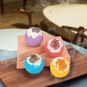 Fournitures de bain de luxe, aromathérapie, huile essentielle, bombes de bain organiques élégantes en forme de boule effervescente, parfum de rose florale, pour filles - Product Image 3