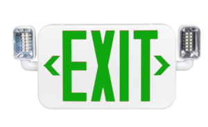 120-227vac ABS nhựa an toàn cháy nổ đôi Heads LED khẩn cấp <span class=keywords><strong>Exit</strong></span> Sign led Combo Lights với pin dự phòng - Product Image 3