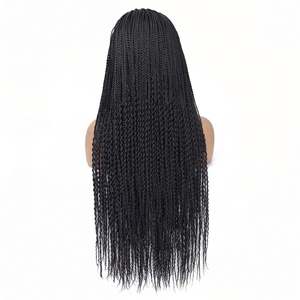 Perruques bandeau tressées synthétiques de 26 pouces de long, en fibre haute température, grande taille de bonnet - Product Image 3