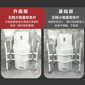 ราวจับในห้องน้ำสำหรับผู้สูงอายุและผู้พิการ รับน้ำหนักได้ 250 กก. ราวจับเพื่อความปลอดภัยในห้องน้ำ - Product Image 4