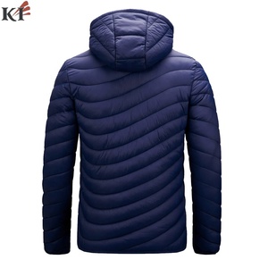 KEVEN IMPEX <b>Men's</b> Thick Puffer Jacket Wool Shell Cotton Lining Waterproof Breathable Reversible Eco-Friendly Winter Stand Collar - Product Image 2