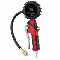 Compresseur d'air numérique portable à double cylindre avec affichage LED, gonfleur de pneus automatique haute précision et moniteur de pression des pneus