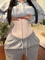 Faja colombiana moldeadora de látex para mujer, corsé deportivo, entrenador de cintura, moldeador de cuerpo, para quemar grasa durante el ejercicio.