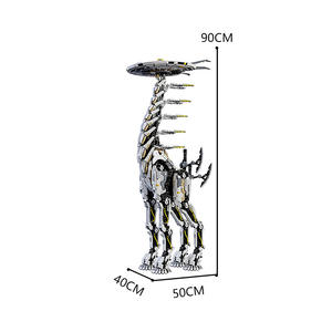 7682 pezzo MOC MOC-89630 gigantesca linea del cielo dell'orizzonte con collo alto regalo di bestia giraffa più grande modello a collo lungo Mecha set di mattoncini - Product Image 5