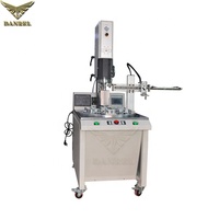 Machine de soudage par ultrasons à haute vitesse à deux têtes, soudeur en plastique sonique à plateau tournant automatique pour bouchons de filtre PP