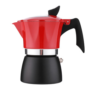 Cubierta de plástico transparente moderna de doble color, cafetera italiana octogonal especial para principiantes, café Mocha a mano - Product Image 5