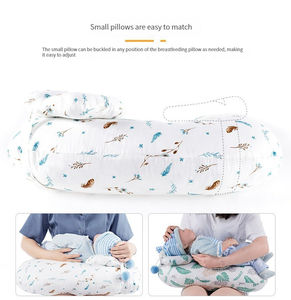 Almohada de apoyo para recién nacidos para amamantar a bebés y biberones Almohada de <span class=keywords><strong>Lactancia</strong></span> para cojín de alimentación infantil con almohada lavable - Product Image 4